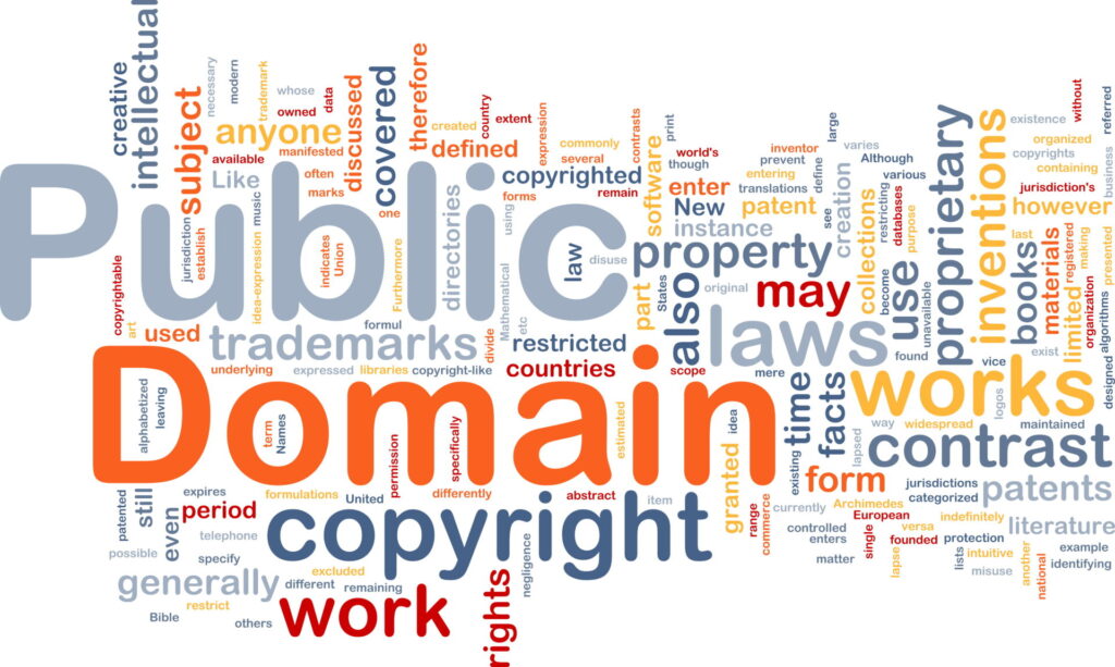Background,Concept,Wordcloud,Illustration,Of,Public,Domain,Work