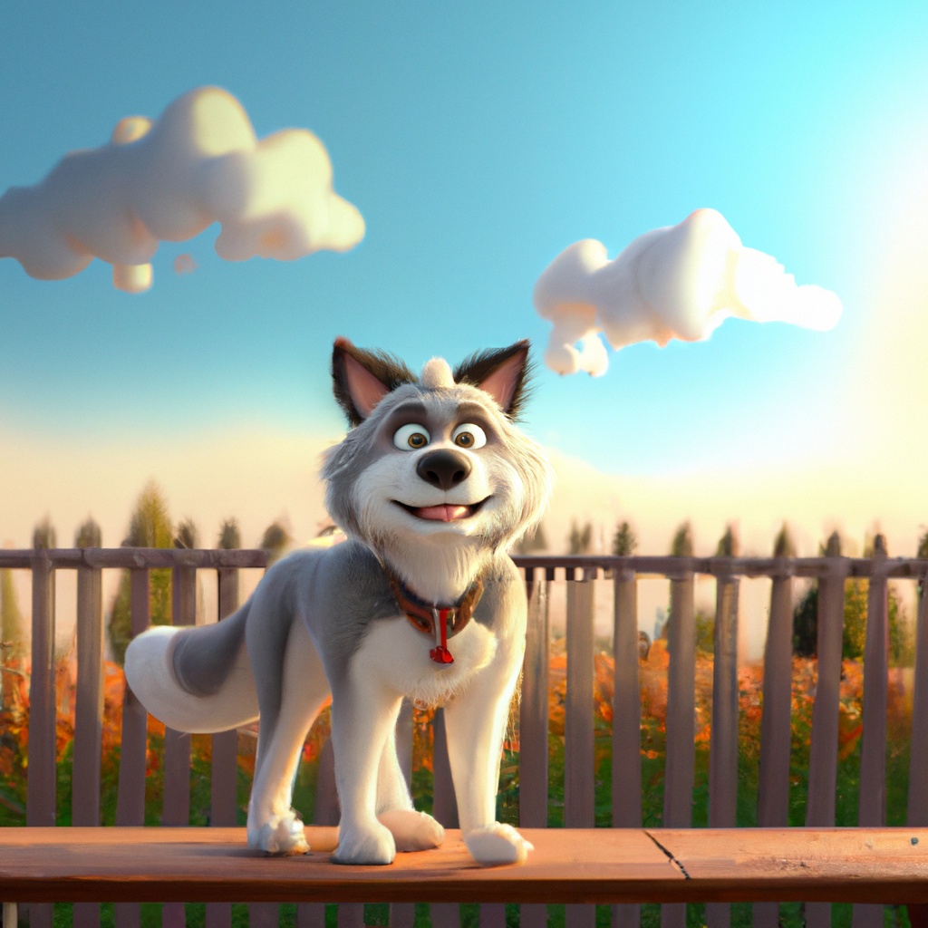 Animated,Character,3d,Image,Of,Husky,Dog