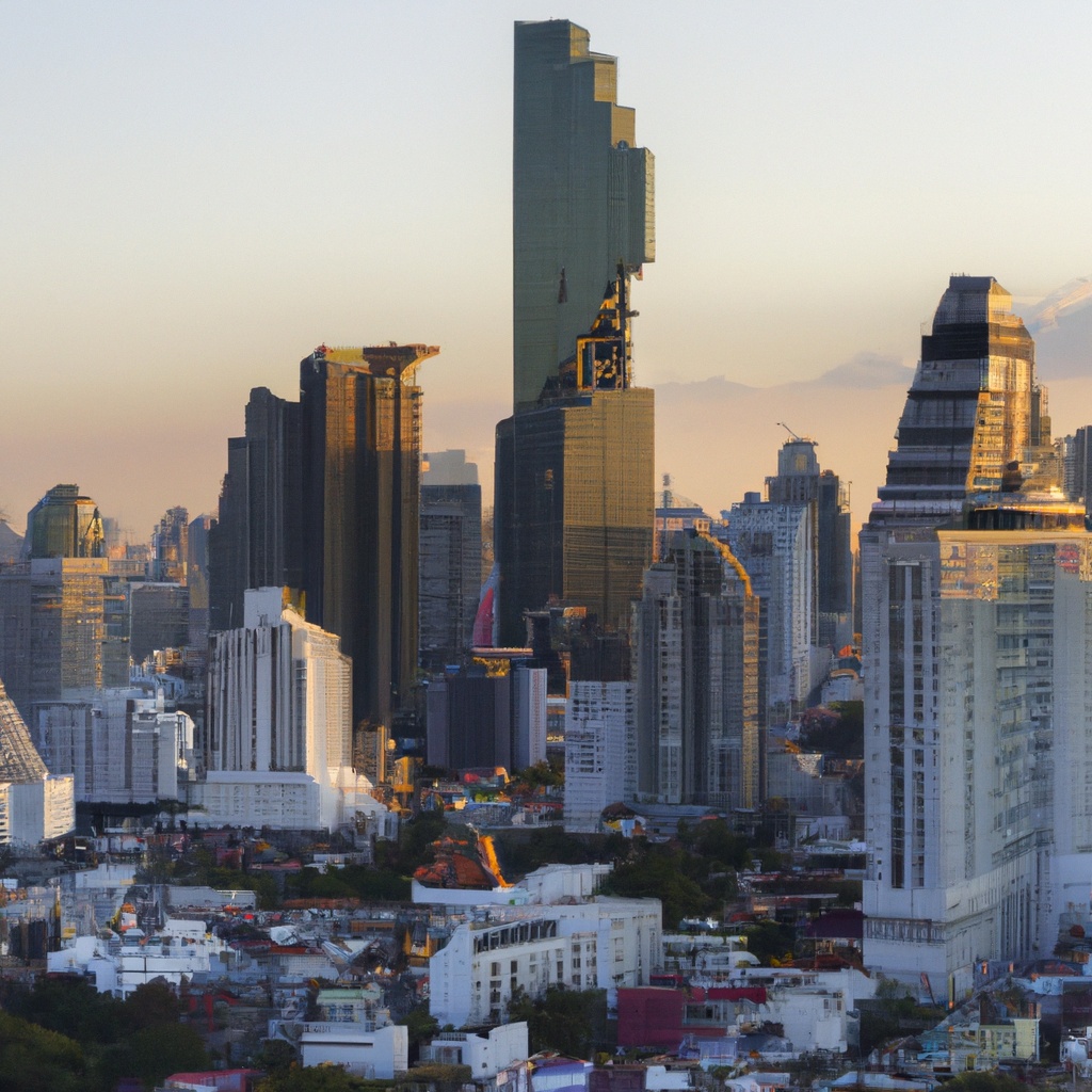 Scenery,Bangkok,City,Full,Of,Skyscraper,,Mahanakorn,Building