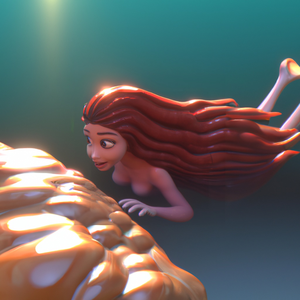 Animated,Character,3d,Image,Of,Beautiful,Red,Hair,Black,Skin
