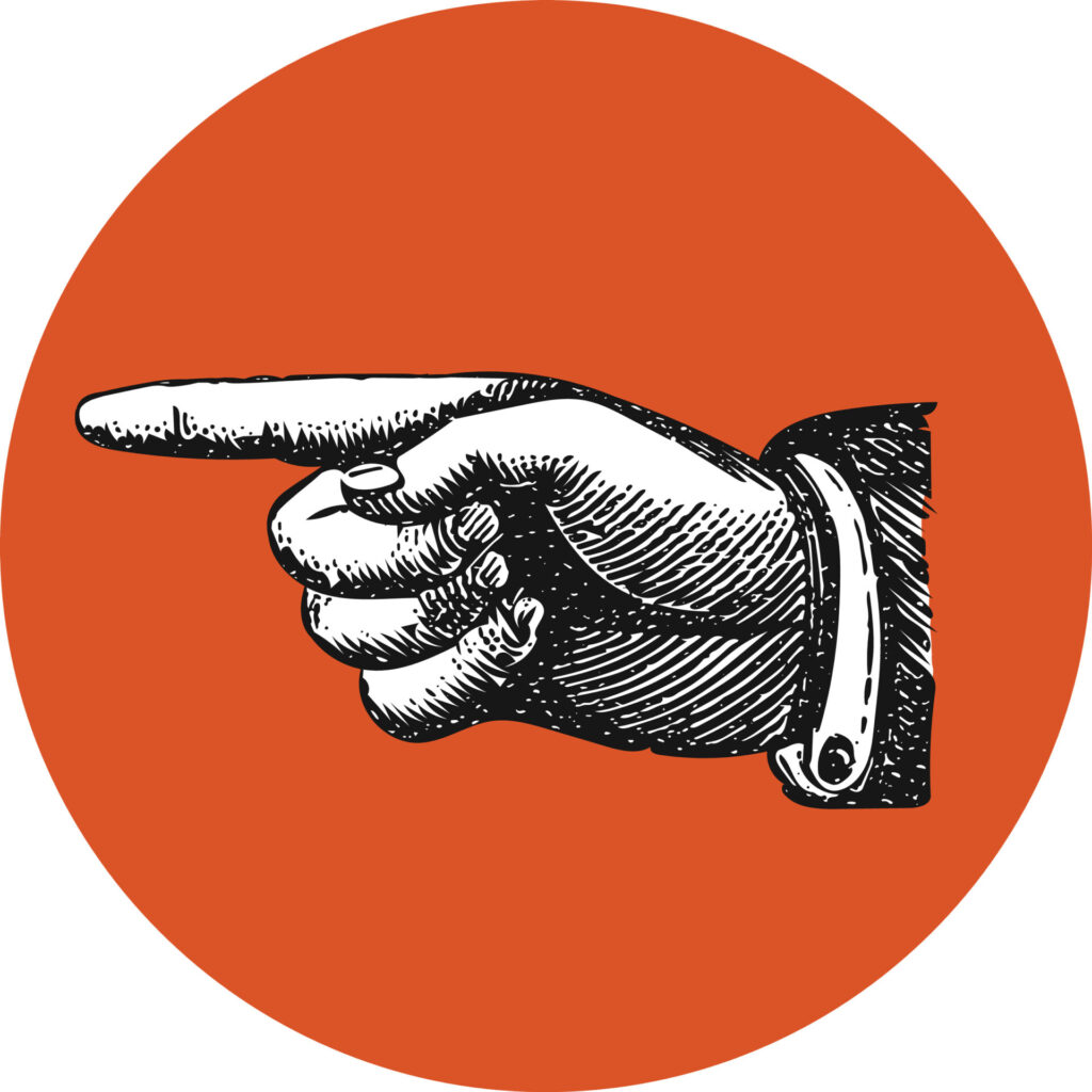 Right,Hand,Pointing,Finger,In,Orange,Circle